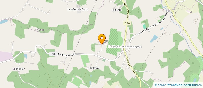 localisation de l'entreprise LES 4 PIERRES DE GRAFF à BORS (CANTON DE TUDE-LAVALETTE)
