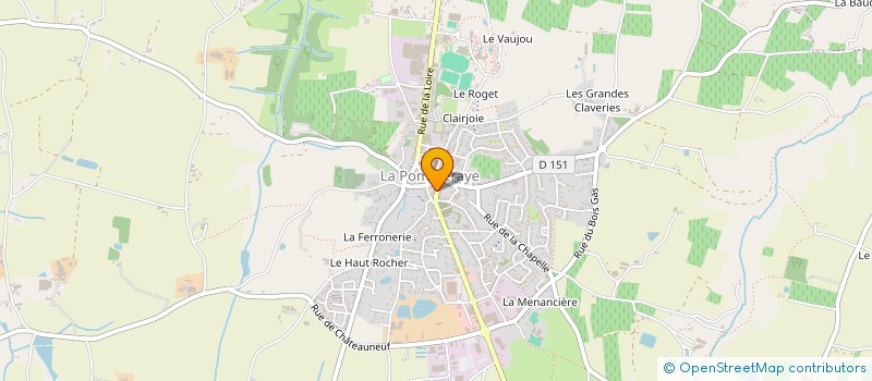 localisation de l'entreprise LES 4 PLUMES  MAUGES-SUR-LOIRE