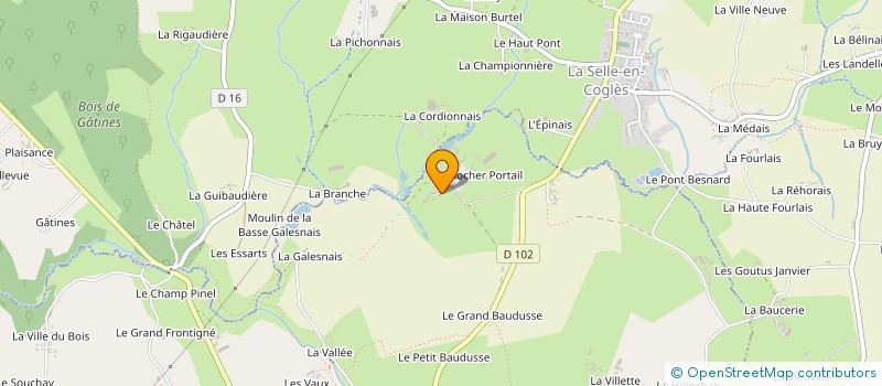 localisation de l'entreprise LES 4 POMMES  MAEN ROCH