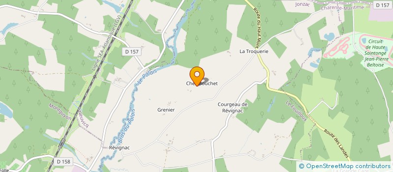 localisation de l'entreprise LES 4 PROVINCES  LE FOUILLOUX