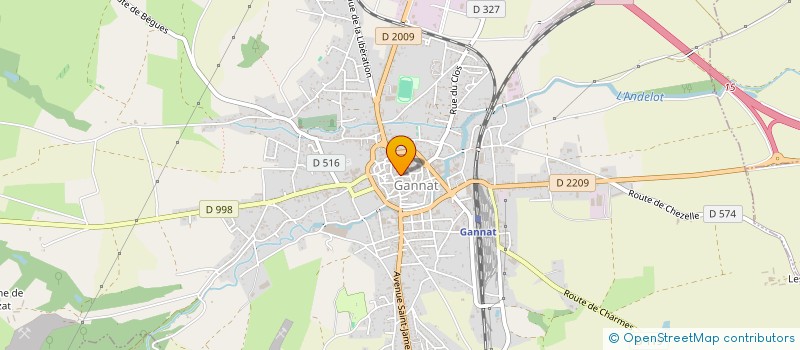 localisation de l'entreprise LES 4 R à GANNAT