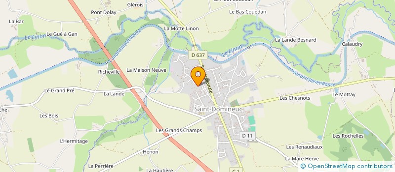 localisation de l'entreprise LES 4 R  SAINT-DOMINEUC