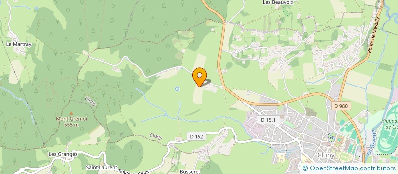 localisation de l'entreprise LES 4 R  CLUNY