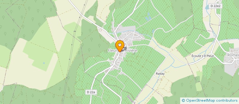 localisation de l'entreprise LES 4 R  FLEURY-LA-RIVIERE