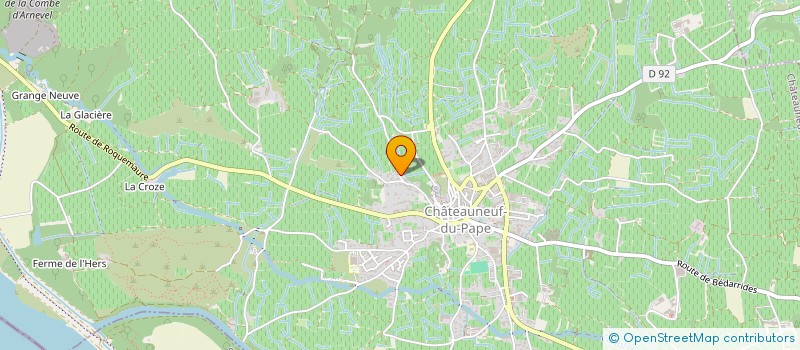 localisation de l'entreprise LES 4 RENAISSANCES  CHATEAUNEUF-DU-PAPE