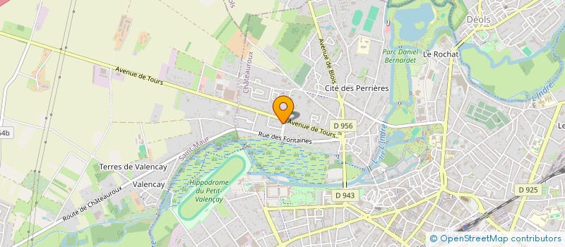 localisation de l'entreprise LES 4 RIVIERE à CHATEAUROUX