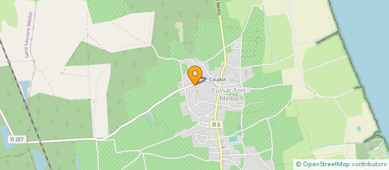 localisation de l'entreprise LES 4 ROUES MEDOCAINES  CUSSAC-FORT-MEDOC