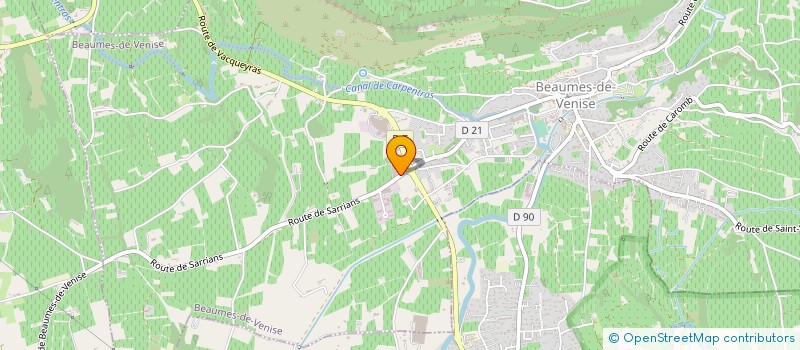 localisation de l'entreprise LES 4 ROUTES  BEAUMES-DE-VENISE