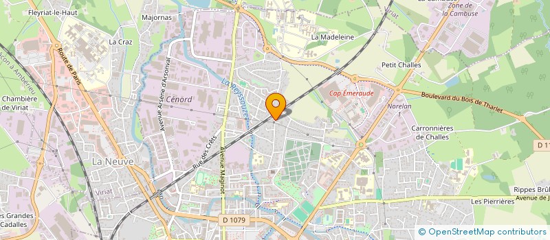 localisation de l'entreprise LES 4 S  BOURG-EN-BRESSE