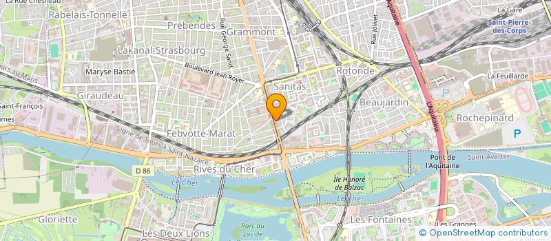 localisation de l'entreprise LES 4 S  TOURS