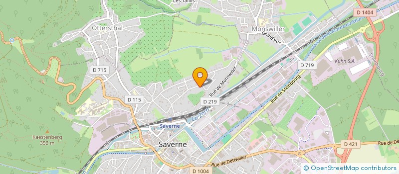 localisation de l'entreprise LES 4 S  SAVERNE