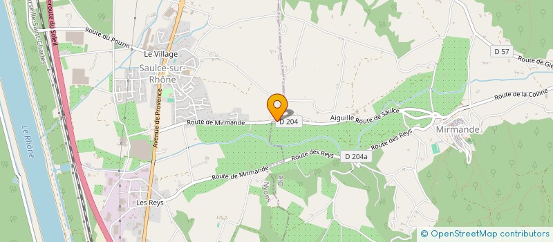 localisation de l'entreprise LES 4 SAISONS  SAULCE-SUR-RHONE