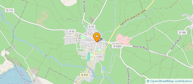 localisation de l'entreprise LES 4 SAISONS  OLONZAC