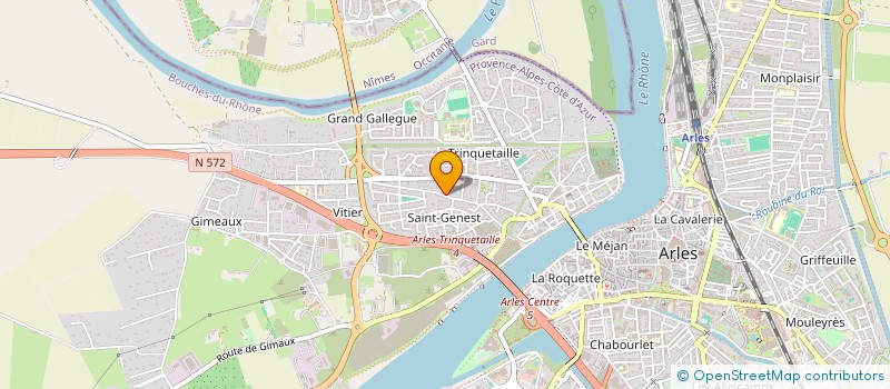 localisation de l'entreprise LES 4 SAISONS à ARLES
