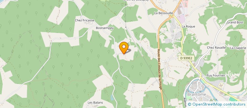 localisation de l'entreprise LES 4 SAISONS à BRANTOME EN PERIGORD