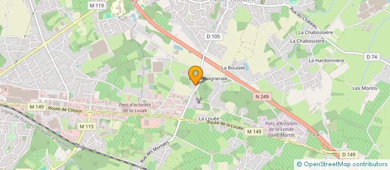 localisation de l'entreprise LES 4 SAISONS  HAUTE-GOULAINE