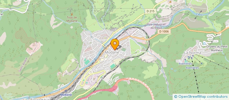 localisation de l'entreprise LES 4 SAISONS  MODANE