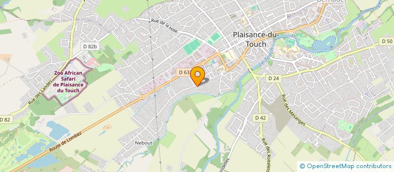 localisation de l'entreprise LES 4 SAISONS  PLAISANCE-DU-TOUCH