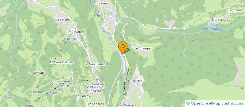 localisation de l'entreprise LES 4 SAISONS  SAINT-GERVAIS-LES-BAINS