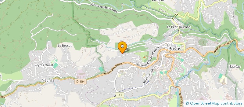 localisation de l'entreprise LES 4 SAISONS  PRIVAS