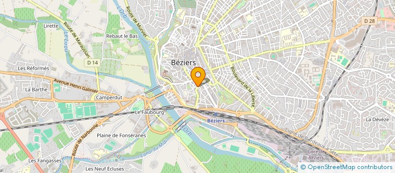 localisation de l'entreprise LES 4 SAISONS à BEZIERS