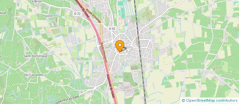 localisation de l'entreprise LES 4 SAISONS  COURTHEZON