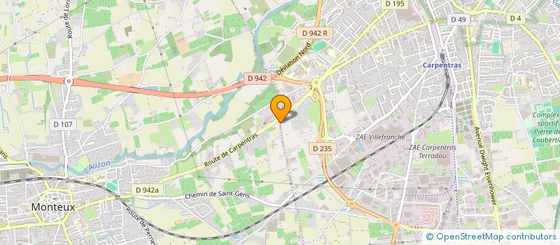 localisation de l'entreprise LES 4 SAISONS  MONTEUX