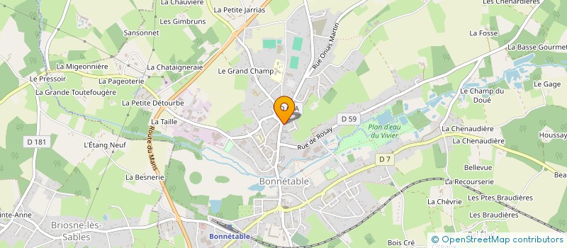 localisation de l'entreprise LES 4 SAISONS  BONNETABLE