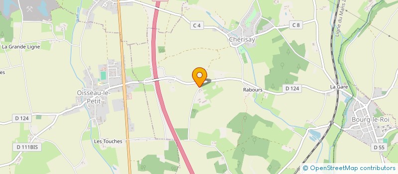 localisation de l'entreprise LES 4 SAISONS DE CHERISAY  CHERISAY