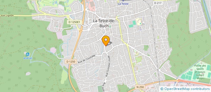 localisation de l'entreprise LES 4 SAISONS DU BLUES-4 SEASONS BLUES  LA TESTE-DE-BUCH