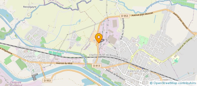 localisation de l'entreprise LES 4 SAISONS DU JARDIN à VALENCE