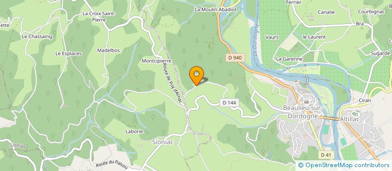 localisation de l'entreprise LES 4 SAISONS PAYSAGE  BEAULIEU-SUR-DORDOGNE