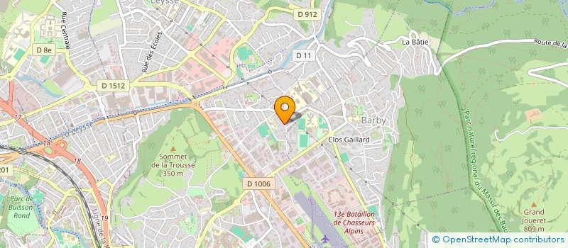 localisation de l'entreprise LES 4 SAVOIE  LA RAVOIRE