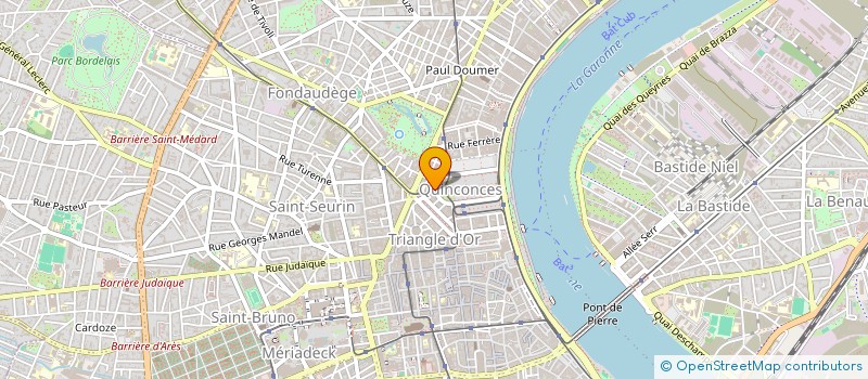 localisation de l'entreprise LES 4 SENTIERS à BORDEAUX