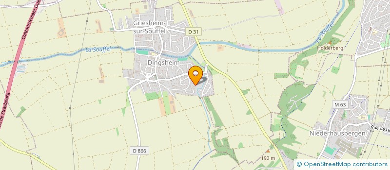 localisation de l'entreprise LES 4 SOEURS MARCHAL  DINGSHEIM