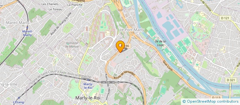 localisation de l'entreprise LES 4 TREFLES  LE PORT-MARLY