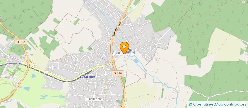 localisation de l'entreprise LES 4 V  CHAUMONTEL