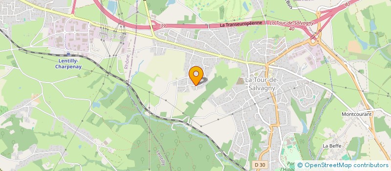 localisation de l'entreprise LES 4 V  LA TOUR-DE-SALVAGNY