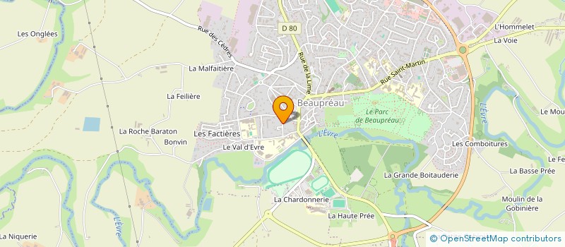 localisation de l'entreprise LES 4 VALLEES  BEAUPREAU-EN-MAUGES