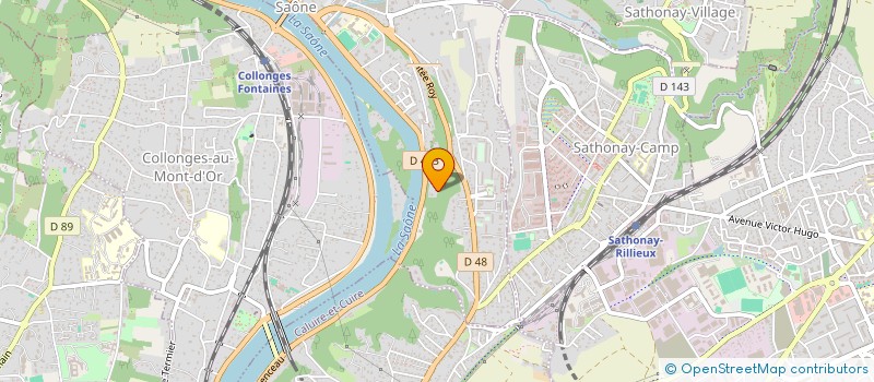 localisation de l'entreprise LES 4 VENTS  FONTAINES-SUR-SAONE