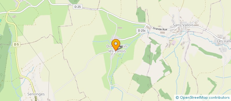 localisation de l'entreprise LES 4 VENTS  DOMMARTIN-LES-VALLOIS