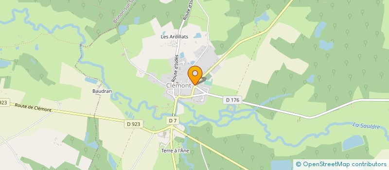 localisation de l'entreprise LES 4 VENTS  CLEMONT