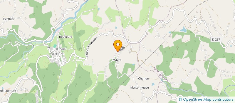 localisation de l'entreprise LES 4 VENTS  GILHOC-SUR-ORMEZE