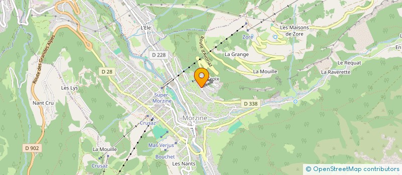 localisation de l'entreprise LES 4 VENTS à MORZINE