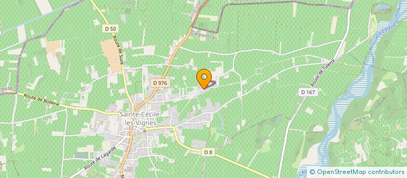 localisation de l'entreprise LES 4 VENTS  SAINTE-CECILE-LES-VIGNES