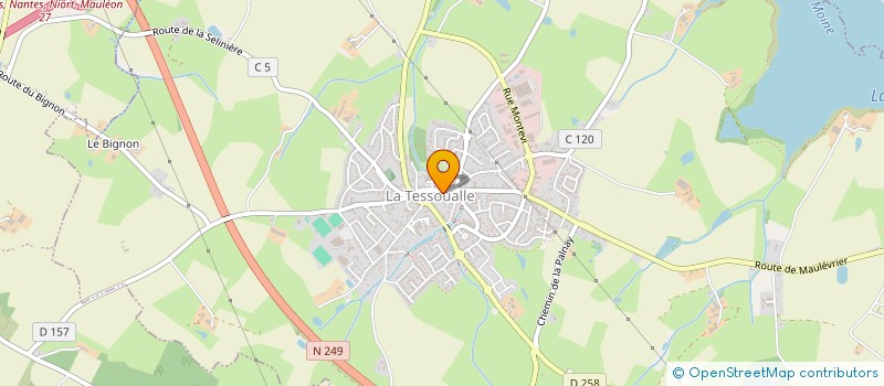 localisation de l'entreprise LES 4 VERSANTS  LA TESSOUALLE