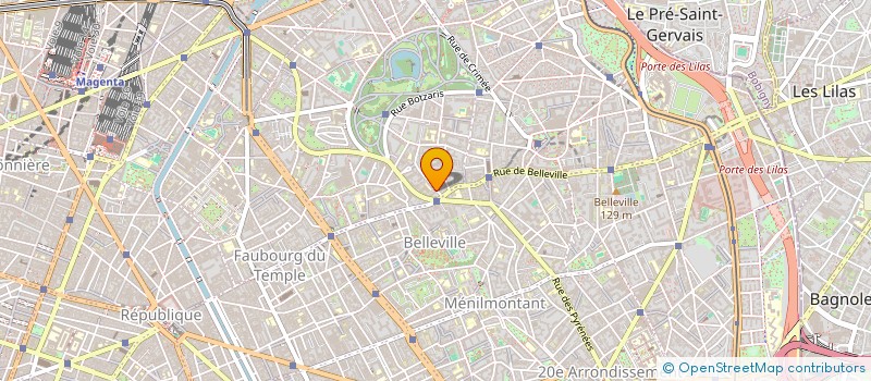 localisation de l'entreprise LES 400 TOURS  PARIS