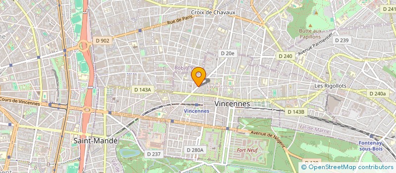 localisation de l'entreprise LES 4A à VINCENNES