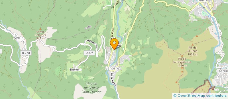 localisation de l'entreprise LES 4A DE LA ROTJA  SAHORRE