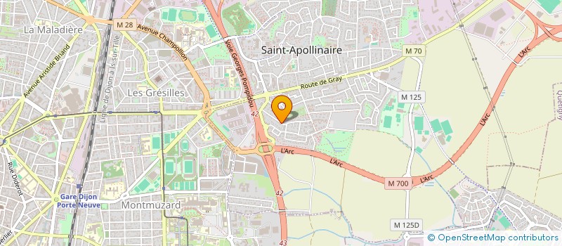 localisation de l'entreprise LES 4B  SAINT-APOLLINAIRE
